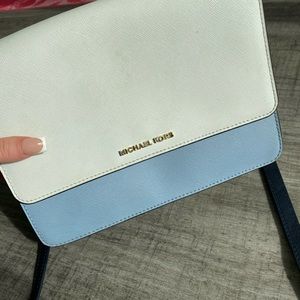 Michael Kors, Crossbody, blue and white bag